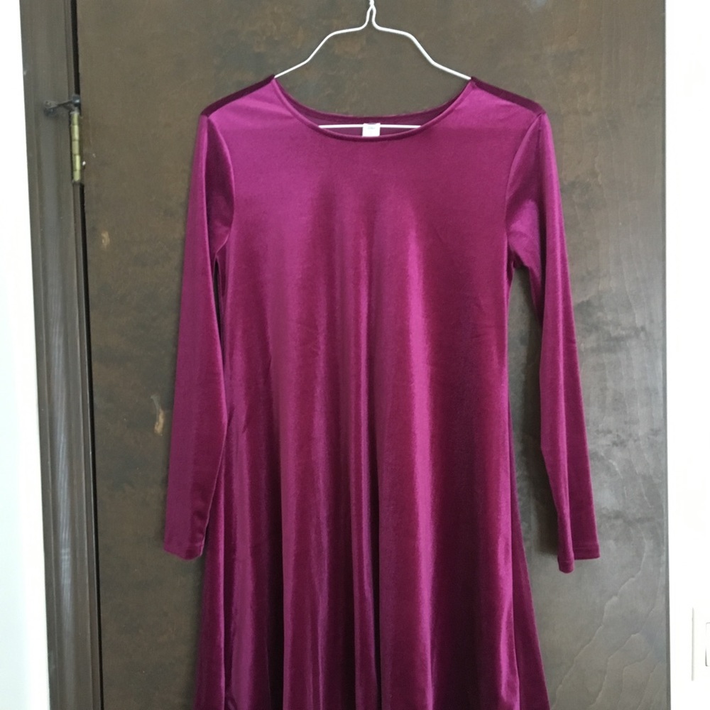 Velvet Fuchsia Dress